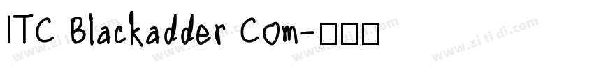 ITC Blackadder Com字体转换